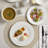 Ivory Dinnerware Tabletops Gallery 12 piece Set Embossed Mosaico