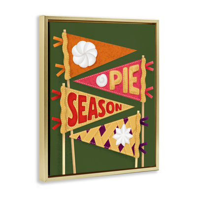 Cadre flottant Pie Season Pennants, design par Jilly Jack Designs