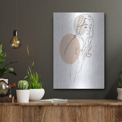 «Woman Fashion Portrait» par Sabrina Balbuena, art mural en métal