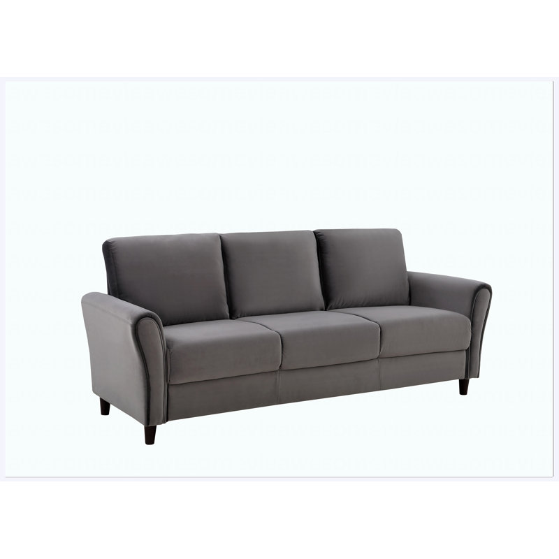 Canapé 3 places Patricia, Polyester gris
