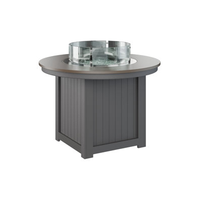 Berlin Gardens Donoma 44″ Round Dining Fire Pit Table