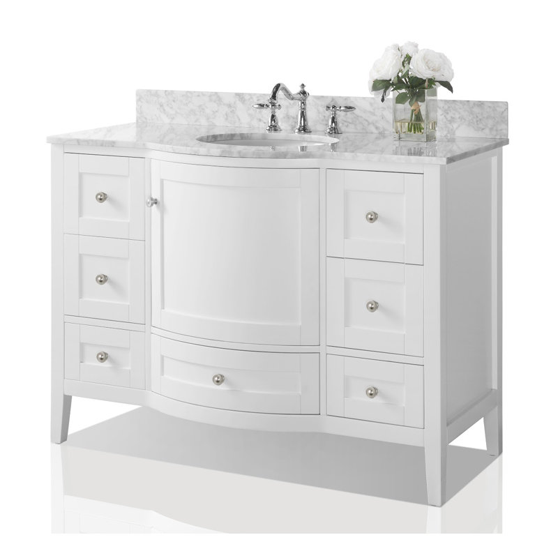 Lauren 48'' W Single Vanity, Nickel