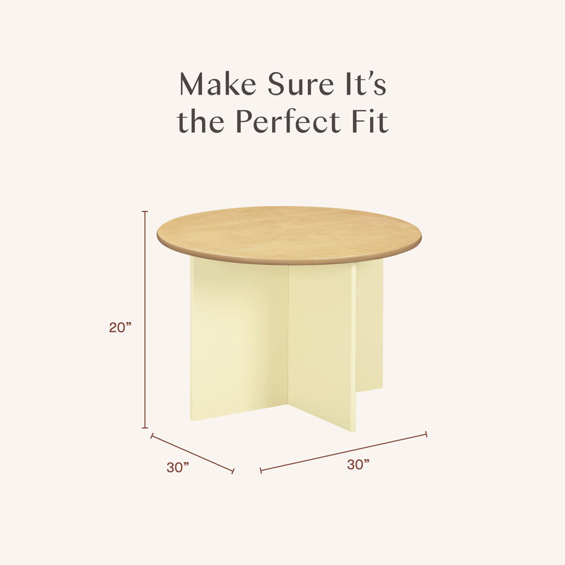 Nessa Nesting Play Table, Pale Yellow and Honey