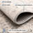 Rug Branch Liora 2' x 8' (2'3" x 8') Grey/Beige Damask Indoor Runner Rug, Traditional, Low Pile, Stain-Resistant Hallway Carpet - Entryway, Mudroom, Bedroom, and Kitchen-441882418