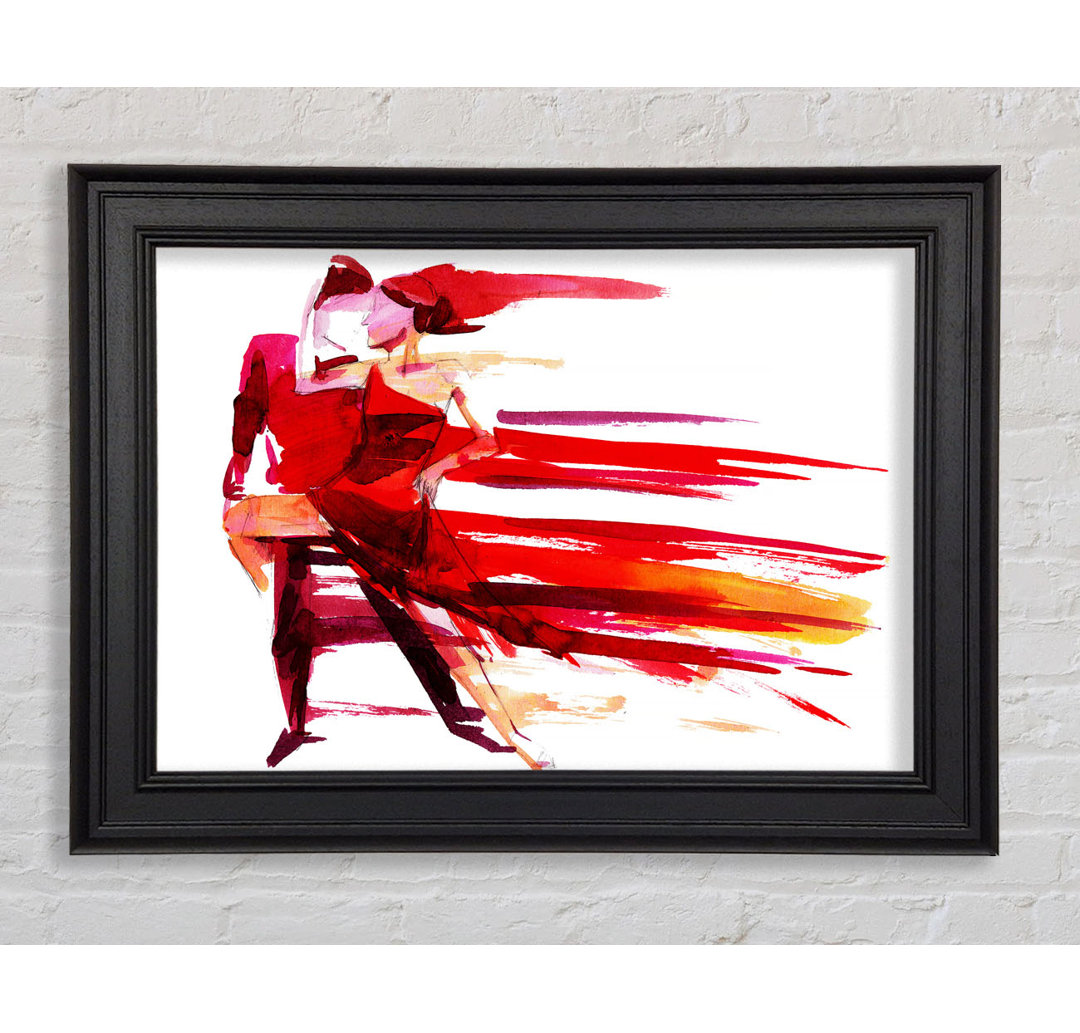 Gerahmtes Wandbild Red Hot Lovers Dancing