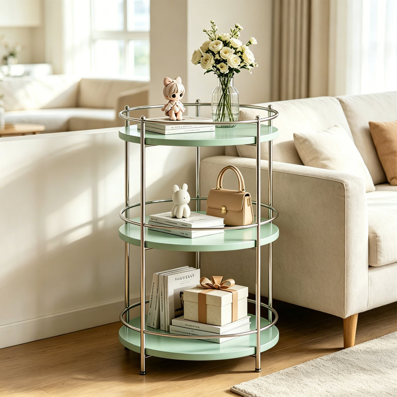 Tablette moderne moderne, (3 Shelves) 39.37"H x 23.62"W x 23.62"D
