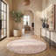 Geometric Pink/Gold/Beige Area Rug-1880398571