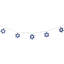 Star Of David Hanukkah Lights - White LED - 5' Clear Wire - 10Ct