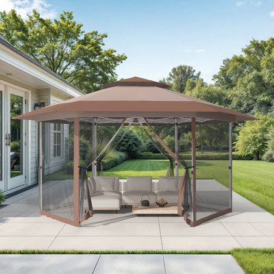 Serre L 13 pi. D Abri de jardin escamotable avec moustiquaire