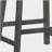 25 Inch Wooden Farmhouse Barstool with Leather Seat, Backless Counter Stool (Gray, Set of 2)