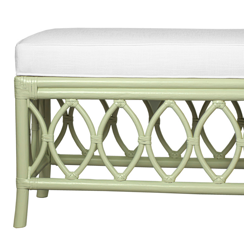 Lillian Upholstered Bench, Celery Green