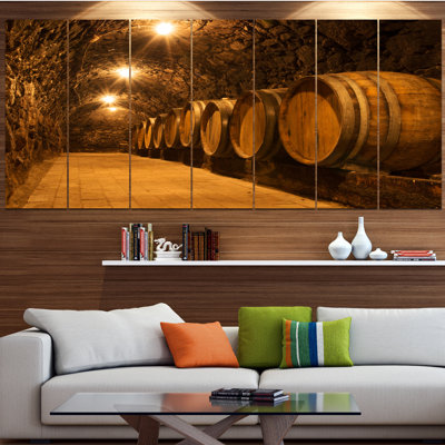 " Oak Barrels In The Tunnel "
