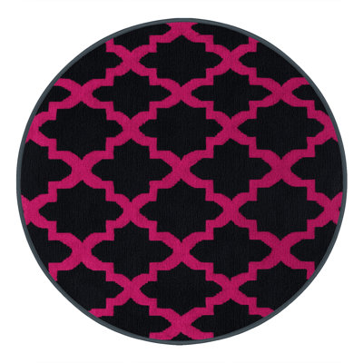 Machine Washable Trellis Gray Area Rug