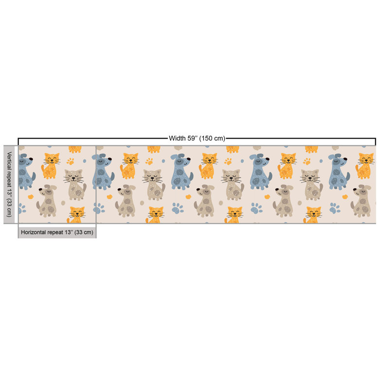 Charlieann Kittens Friends Dogs Multi-Purpose Fabric