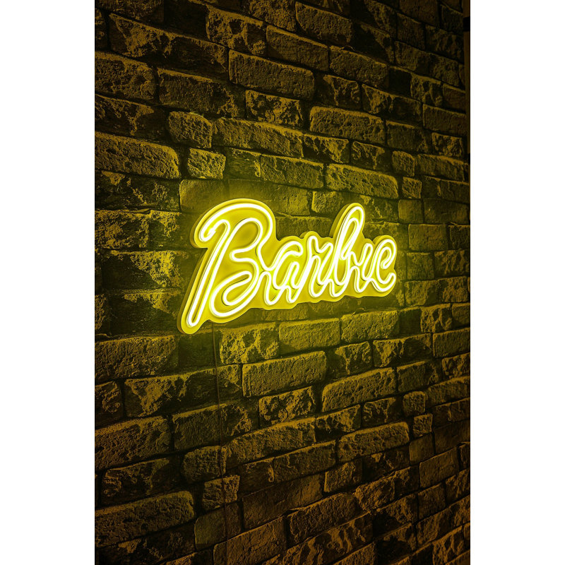 Flexible Neon LED Lighting Strip, Waterproof IP67, Yellow, 15.4 x 9.1 x 0.8 inches | 12V DC, 350 Lumens, 4200K | PVC Foam Template, 12V 4A Adapter Included | Perfect for Home Decor, Parties & Events