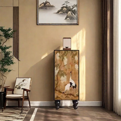 Armoire en bois de frêne avec cinq tiroirs