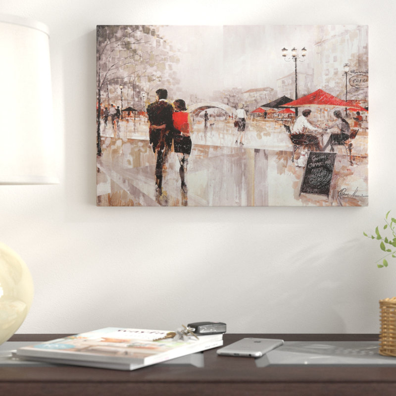 Reproduction d’art sur toile, "River Walk" par Ruane Manning, H 12 po x l 18 po x p 1,5 po