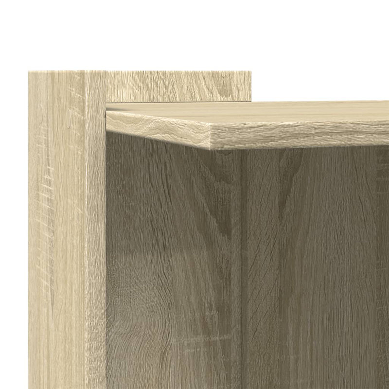 Engineered Wood Litter Box Enclosure, Sonoma Oak, 51cm H x 42cm W x 42cm D