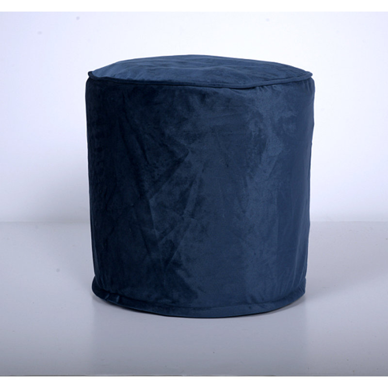 Shimon Cylinder Pouf, Blue