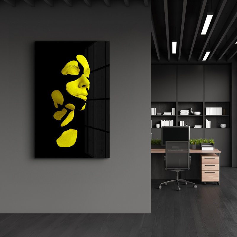 Élégante peinture murale en verre trempé de 13,8 po x 21,7 po | 100% verre trempé, épaisseur: 0,16 pouce | Imprimé UV pour des couleurs éclatantes | Parfait pour la décoration intérieure, le salon et les espaces de bureau