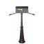 Classic Aluminum Post Mounted Mailbox with Magnetic Closure