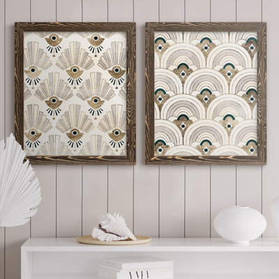" Deco Patterning III " 2 - Pieces Painting Print
