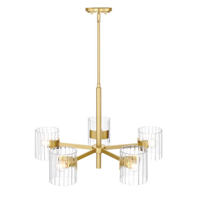 Kron 5 - Light Dimmable Drum Chandelier