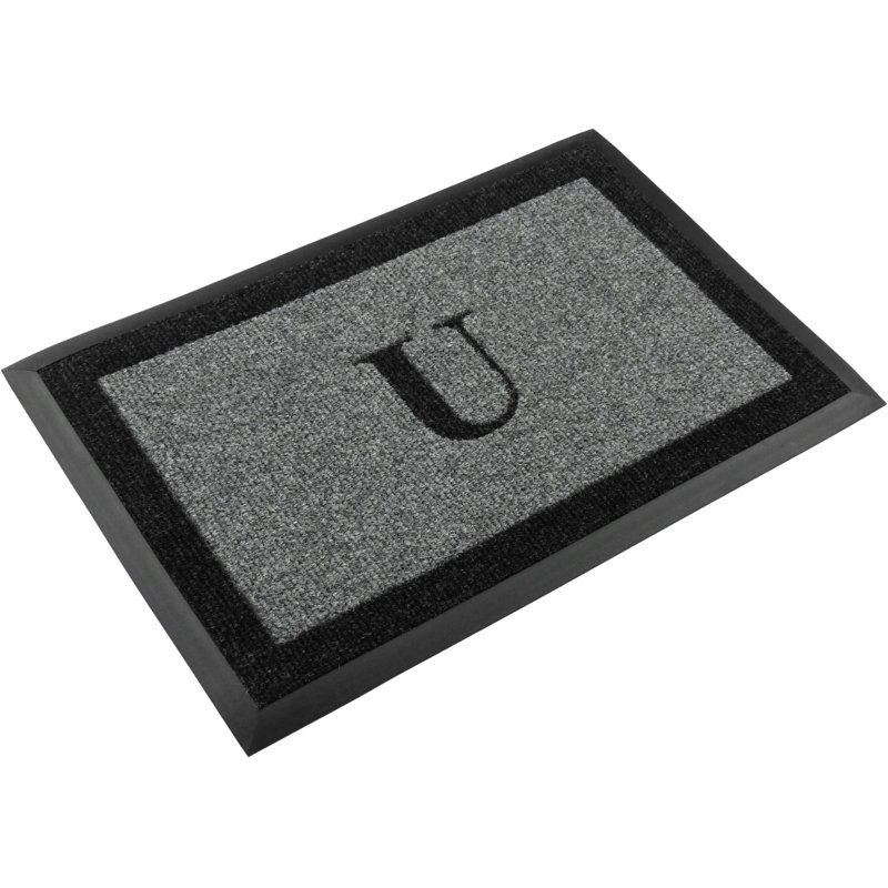 Tapis d'extérieur antidérapant Asai, Gris, U, l 36 po x L 60 po