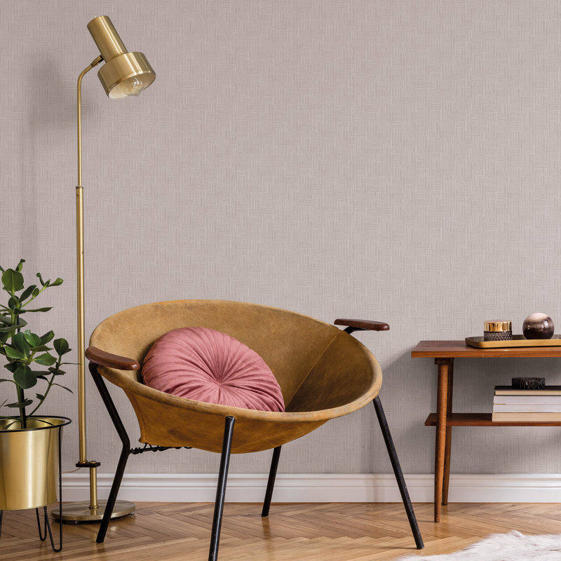 Luxe Labyrinth Wallpaper, Greige