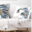  Abstract American Native Hat and Skull Lumbar Pillow