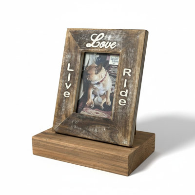 Live Love Ride 5x7 Frame, Antique White