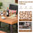 Roger 6 - Person Acacia Wicker Patio Dining Set with Rectangular Table