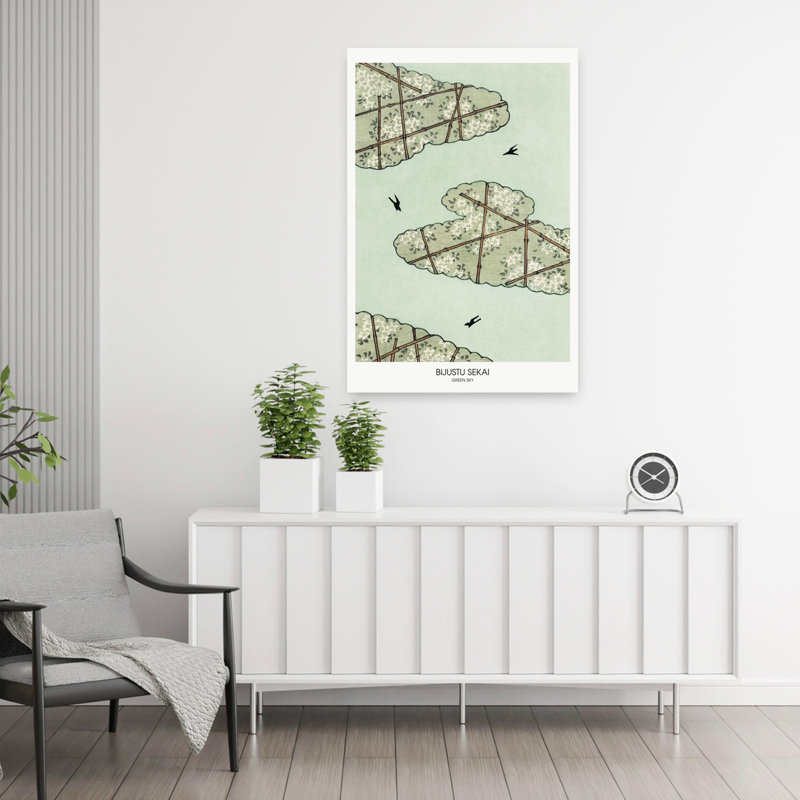 Dashiell Contemporary Art Abstract Bird Flower Landscape Wall Art - Wrapped Canvas Print, 91.44 cm H x 60.96 cm W