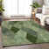 Premium Machine Washable Prisco Green Rug