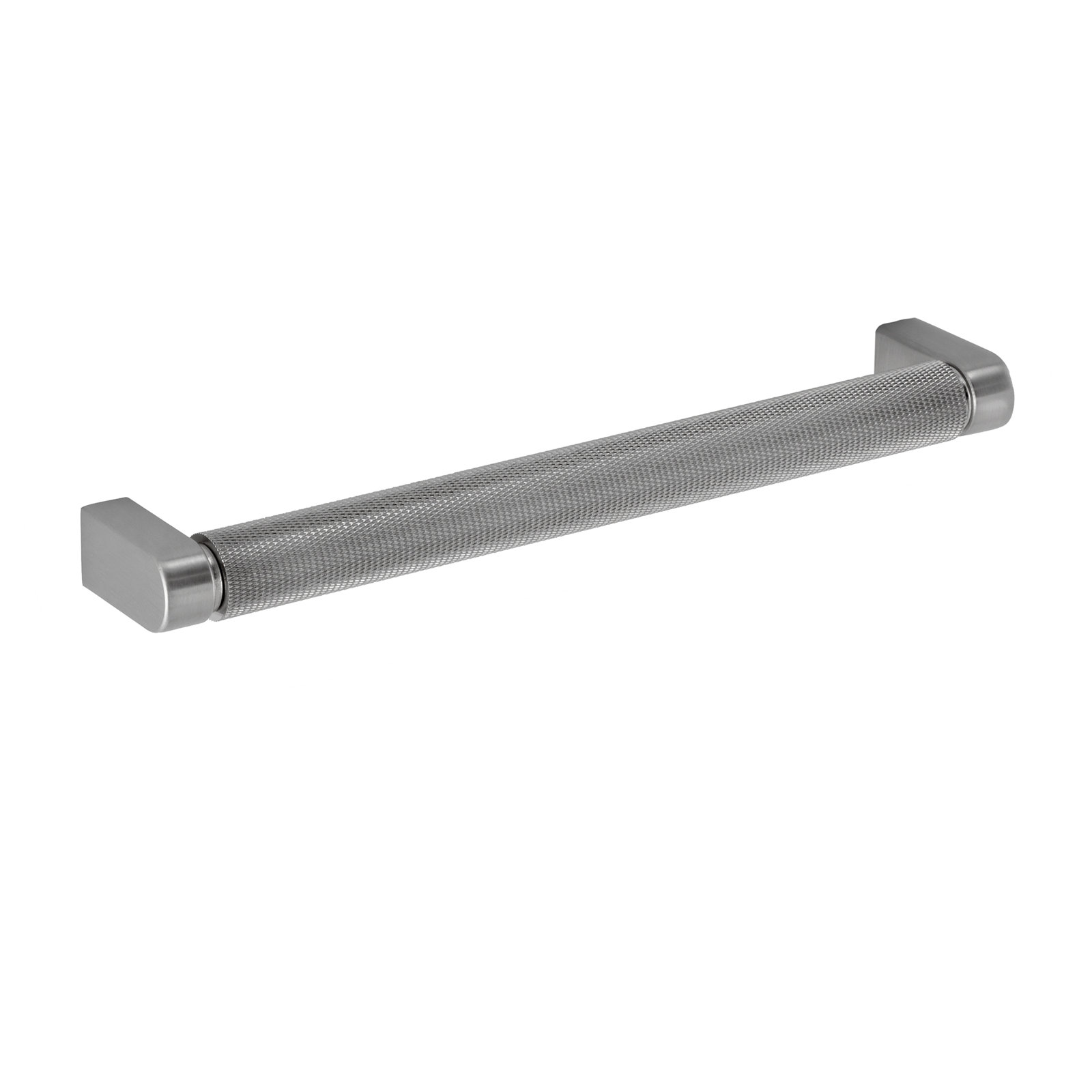 Kent Knurled Bar Cabinet Pull, Satin Nickel, 7"