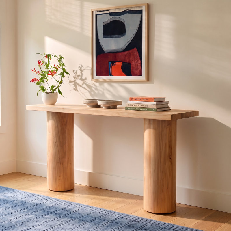 Dorinne 54'' Solid Wood Console Table, Natural