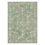 Tapis d'intérieur floral vert / blanc lavable à la machine avec envers antidérapant Aria-1384934052-1385441446