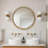 Round Wall Mirror With Beaded Frame-1417915546
