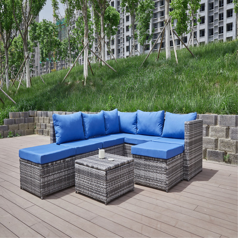 Patio Sofa With Cushions