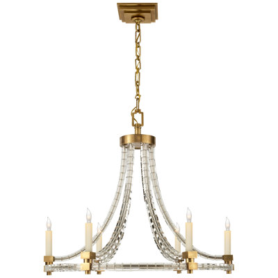 6 - Light Glass Chandelier