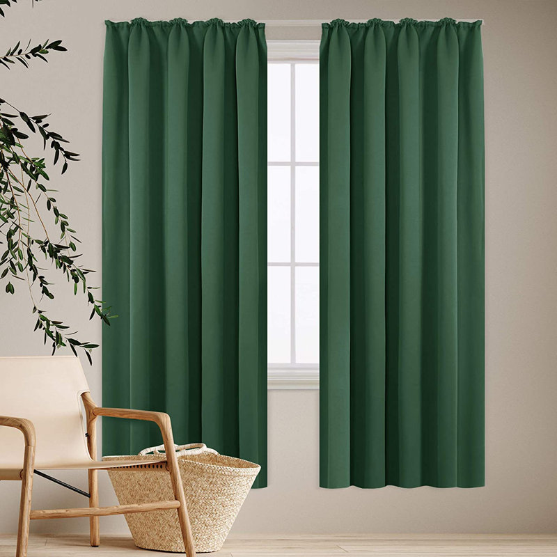 Deavin Blackout Curtain Pair, Width 140 x Drop 175cm, Silver Grey