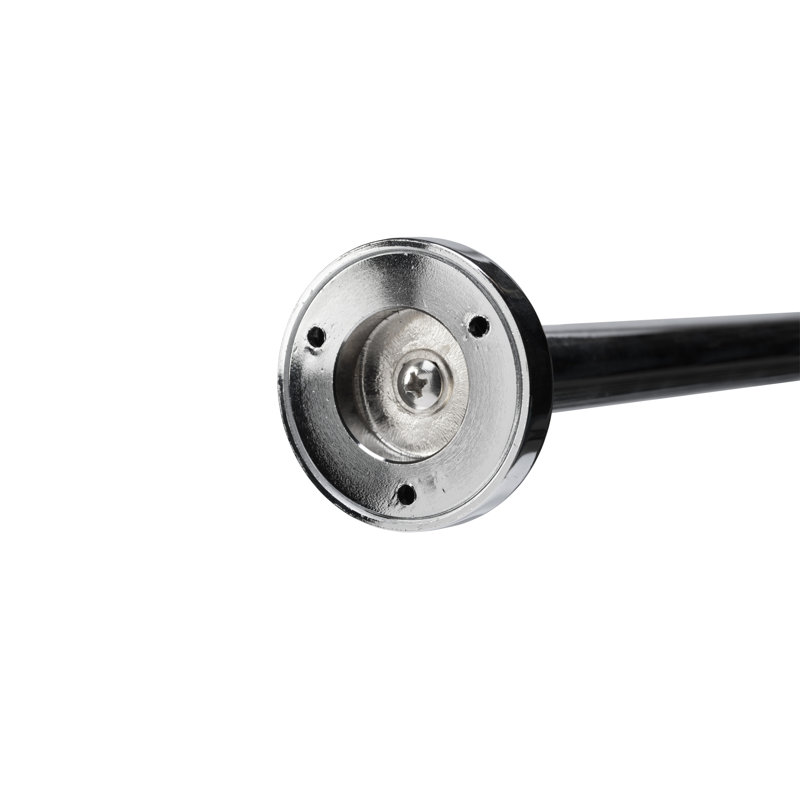 Adjustable Chrome Aluminum Curved Shower Curtain Rod, 78.5 Inches