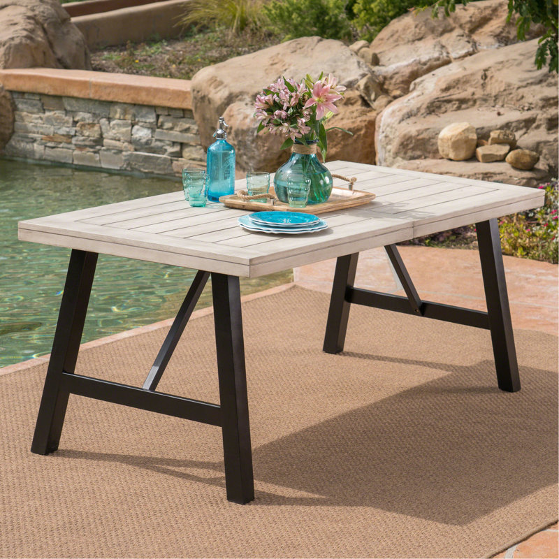 Table de salle à manger - Table en bois massif avec design à lattes. , Multicolore disponible, facile à installer, poids de 300 lb. P 72,15 po x l 35,5 po. H 28,9 po. Sélections, assemblage, profondeur, largeur,