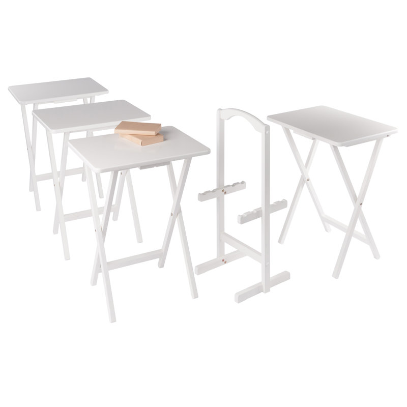 Ensemble de 5 tables à collation Alex, Blanc