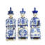 3 Piece Sitting Qing Emperors of 3 Generations Figurine Set
