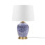 Lampe de table bleue en céramique