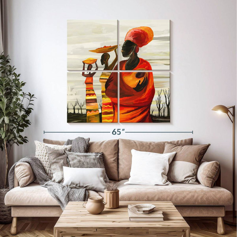 Femmes de Leisha habillées d'orange
