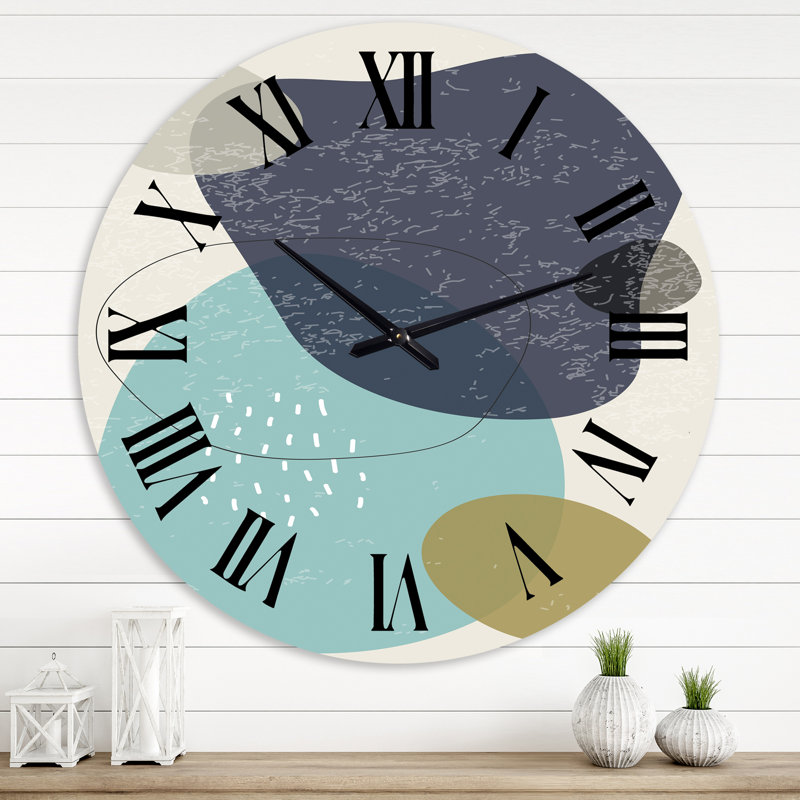 Minimal Elementary Organic and Geometric Compostions XX XX - Horloge murale moderne, Grand