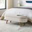 Banc de rangement repose-pieds ovale
