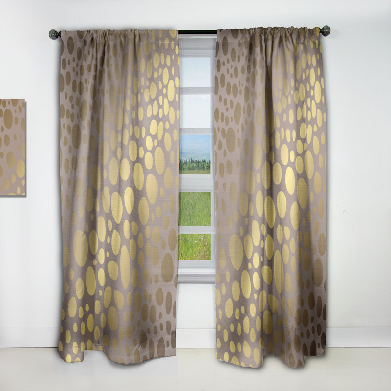 Panneau de rideau floral, motif de fleurs occultant - Motif de fleurs et d'oiseaux, L 52 po x L 120 po